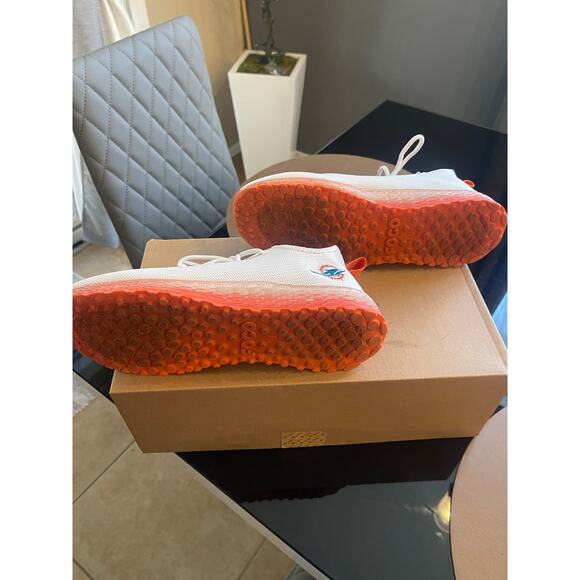 FOCO Miami Dolphins White Orange Knit Sneakers Men’s Size 8 main image 5